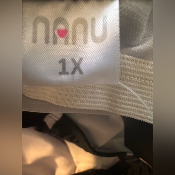 Nanu Black White Patterned High Neck Tank Bathing Suit Top NWT - Picture 6 of 7